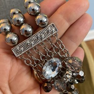 Silver Bling Statement Bracelet